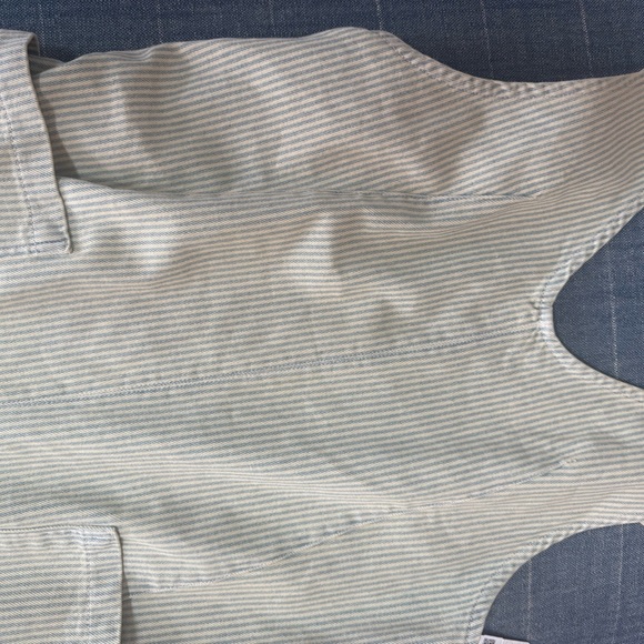 Free People High Roller Romper Railroad Romper size Med NWT - Picture 7 of 7